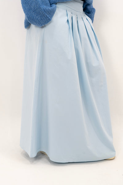 Jupe trapèze en coton Mayla Couture, légère et confortable, idéale pour un look mastour et minimaliste au quotidien.